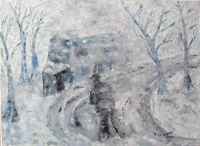 bourrasques dans la neige