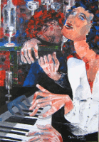 la flûte sur le piano